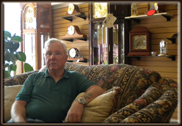 Fred Kiesel, owner of the Country Clock Shop, watch sales and repair in the North Sound, WA