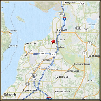 Directions to the Country Clock Shop, Watch and Clock Repair and Sales in Everett, WA